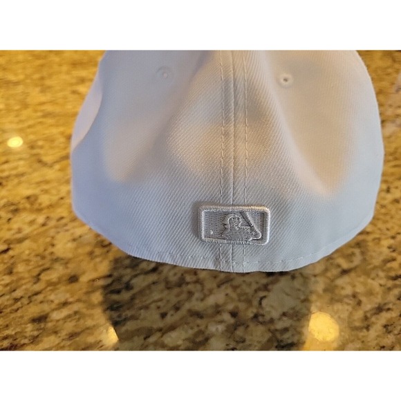 Houston Astros hat cap New Era 59Fifty Fitted Size 7 MLB Baseball White - Picture 6 of 13
